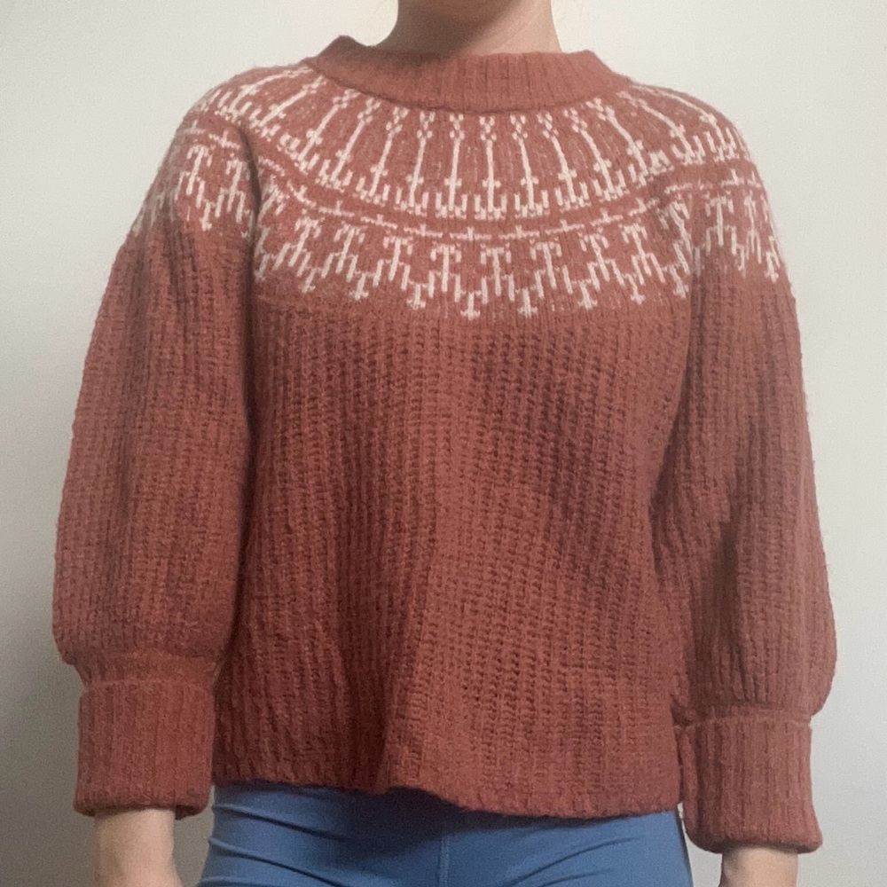 Burnt orange sweater